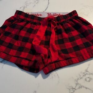 ❤️🖤Hollister Red and Black Checkered Shorts
